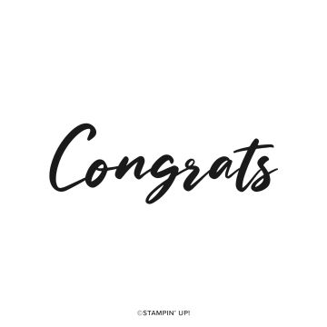 SIMPLE CONGRATS PHOTOPOLYMER STAMP SET (ENGLISH)