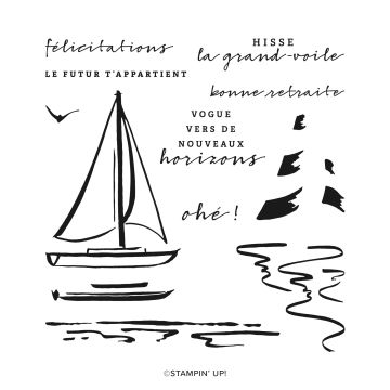 HISSE LA GRAND-VOILE PHOTOPOLYMER STAMP SET (FRENCH)