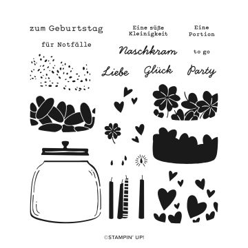 SET DE TAMPONS EN RÉSINE SÜSSES BONBONGLAS (ALLEMAND)