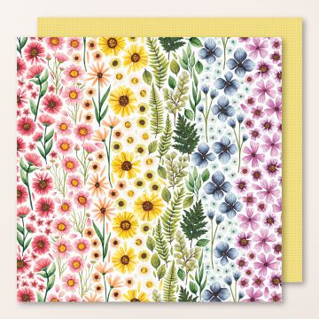 DESIGNERPAPIER 12" X 12" (30,5 X 30,5 CM) BLEIBENDE BLÜTEN