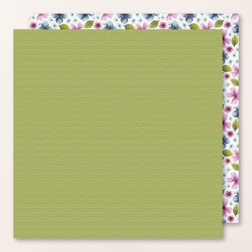 DESIGNERPAPIER 12" X 12" (30,5 X 30,5 CM) BLEIBENDE BLÜTEN