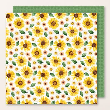 DESIGNERPAPIER 12" X 12" (30,5 X 30,5 CM) BLEIBENDE BLÜTEN