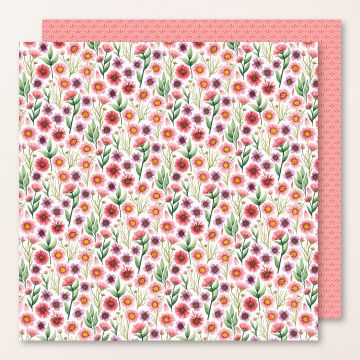 DESIGNERPAPIER 12" X 12" (30,5 X 30,5 CM) BLEIBENDE BLÜTEN