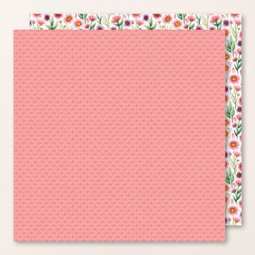 DESIGNERPAPIER 12" X 12" (30,5 X 30,5 CM) BLEIBENDE BLÜTEN