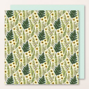 DESIGNERPAPIER 12" X 12" (30,5 X 30,5 CM) BLEIBENDE BLÜTEN