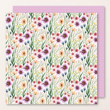DESIGNERPAPIER 12" X 12" (30,5 X 30,5 CM) BLEIBENDE BLÜTEN
