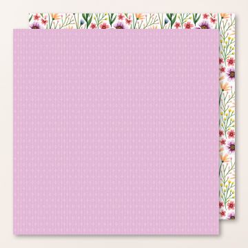 DESIGNERPAPIER 12" X 12" (30,5 X 30,5 CM) BLEIBENDE BLÜTEN