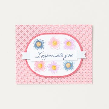 DESIGNERPAPIER 12" X 12" (30,5 X 30,5 CM) BLEIBENDE BLÜTEN
