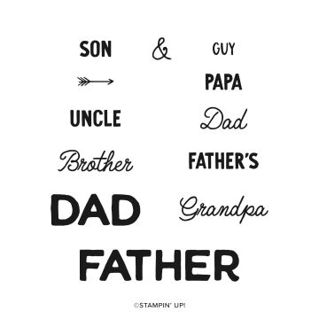 HE'S THE GREATEST PHOTOPOLYMER STAMP SET (ENGLISH)