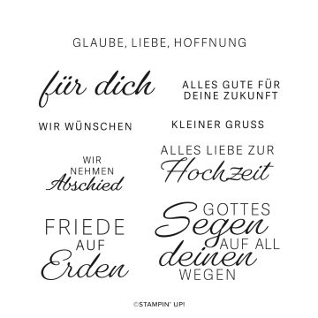 STEMPELSET KLARSICHT FRIEDEN & LIEBE (DEUTSCH)