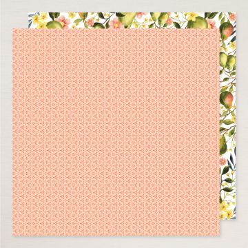 DESIGNERPAPIER 12" X 12" (30,5 X 30,5 CM) MALERISCHE BIRNEN