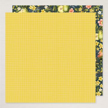 DESIGNERPAPIER 12" X 12" (30,5 X 30,5 CM) MALERISCHE BIRNEN