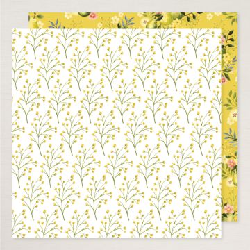 DESIGNERPAPIER 12" X 12" (30,5 X 30,5 CM) MALERISCHE BIRNEN
