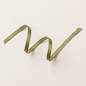 GALON 1/4" (6,4 MM) FEUILLAGE SAUVAGE ET OR