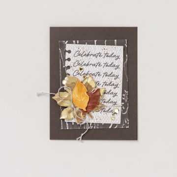ARTISTIC LEAVES PHOTOPOLYMER STAMP SET (ENGLISH)