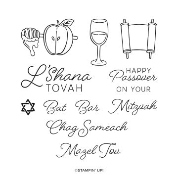 STEMPELSET KLARSICHT MAZEL TOV (ENGLISCH)