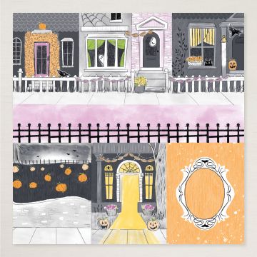 BESONDERES DESIGNERPAPIER 12" X 12" (30,5 X 30,5 CM) UNHEIMLICH SÜSS