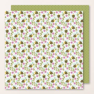 CUTE AS CAN BEE DESIGNER SERIES PAPER & STICKER SHEET (ENGLISH)