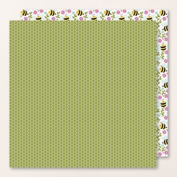 CUTE AS CAN BEE DESIGNER SERIES PAPER & STICKER SHEET (ENGLISH)