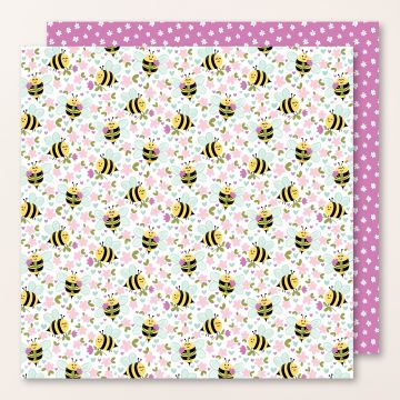 CUTE AS CAN BEE DESIGNER SERIES PAPER & STICKER SHEET (ENGLISH)