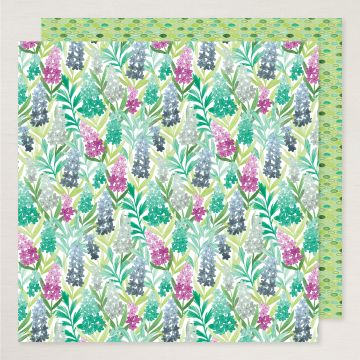 FLORALS IN BLOOM 12" X 12" (30.5 X 30.5 CM) DESIGNER SERIES PAPER & STICKER SHEET (ENGLISH)