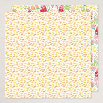 FLORALS IN BLOOM 12" X 12" (30.5 X 30.5 CM) DESIGNER SERIES PAPER & STICKER SHEET (ENGLISH)