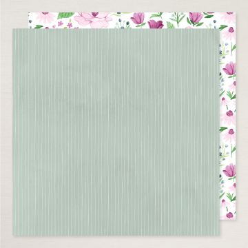FLORALS IN BLOOM 12" X 12" (30.5 X 30.5 CM) DESIGNER SERIES PAPER & STICKER SHEET (ENGLISH)
