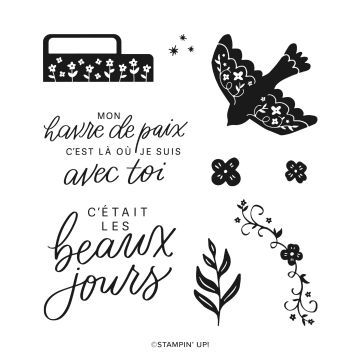 JOURS PAISIBLES PHOTOPOLYMER STAMP SET (FRENCH)