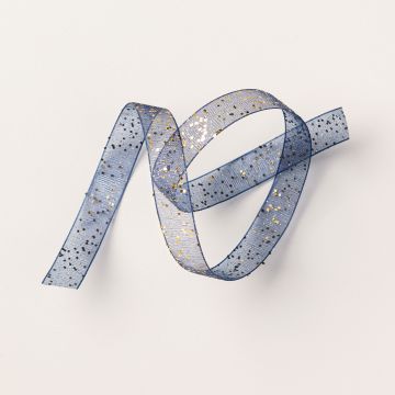 SALE-A-BRATION NIGHT OF NAVY & GOLD 1/2" (1.3 CM) GLITTERED RIBBON
