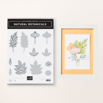 SALE-A-BRATION NATURAL BOTANICALS PHOTOPOLYMER STAMP SET