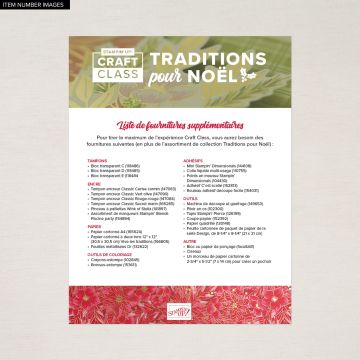 TRADITIONS OF CHRISTMAS CRAFT CLASS