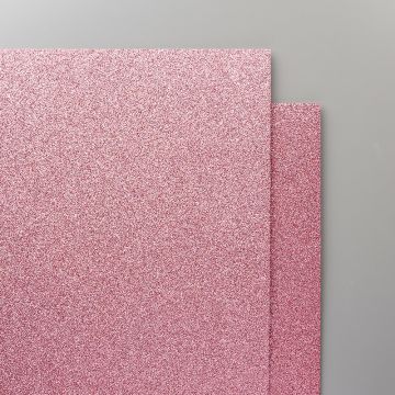 Papier à paillettes rose