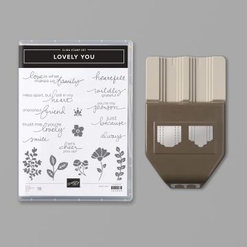 Lovely You stamp set and punch bundle