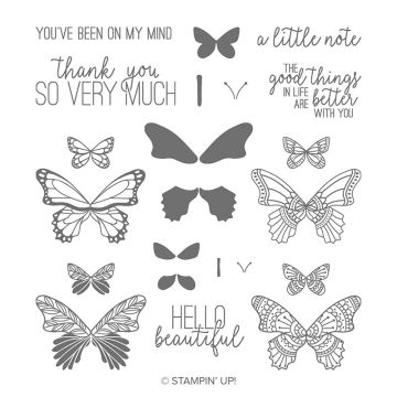 BUTTERFLY GALA PHOTOPOLYMER STAMP SET
