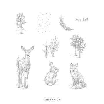 NATURE'S BEAUTY CLING STAMP SET