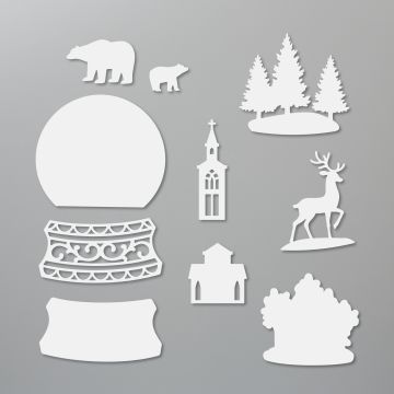 SNOW GLOBE SCENES DIES