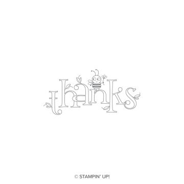 BEE THANKFUL CLING STAMP SET