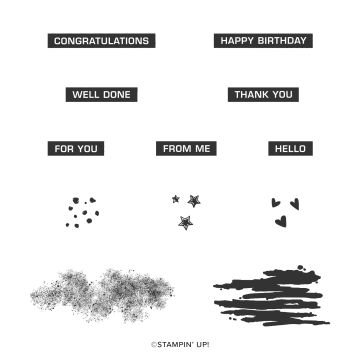 LABEL ME BOLD CLING STAMP SET (EN)