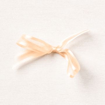 PALE PAPAYA 3/8" (1 CM) OPEN WEAVE RIBBON