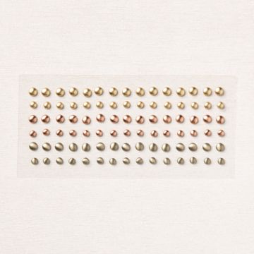 BRUSHED METALLIC ADHESIVE BACKED DOTS