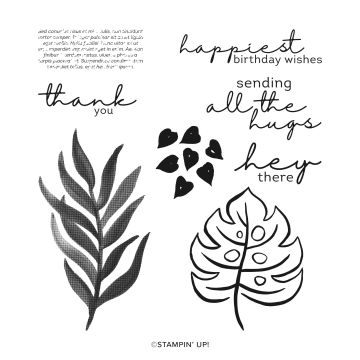 ARTFULLY LAYERED CLING STAMP SET (ENGLISH)