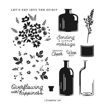BOTTLED HAPPINESS PHOTOPOLYMER STAMP SET (ENGLISH)