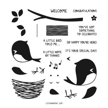 SWEET SONGBIRDS PHOTOPOLYMER STAMP SET (ENGLISH)