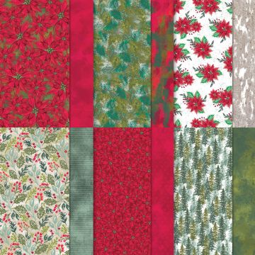 BOUGHS OF HOLLY 12" X 12" (30.5 X 30.5 CM) DESIGNER SERIES PAPER