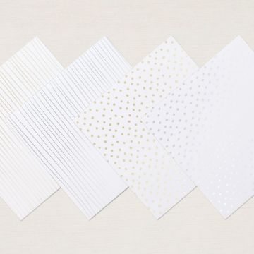SILVER & GOLD 6" X 6" (15.2 X 15.2 CM) DESIGNER SERIES PAPER