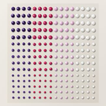 OPAQUE ADHESIVE-BACKED GEMS