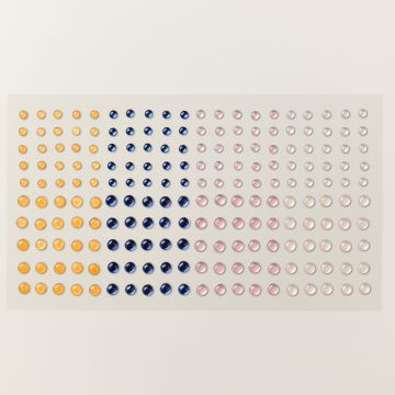 ADHESIVE-BACKED MILKY DOTS