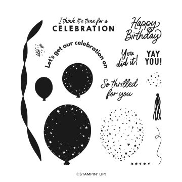 BEAUTIFUL BALLOONS PHOTOPOLYMER STAMP SET (ENGLISH)