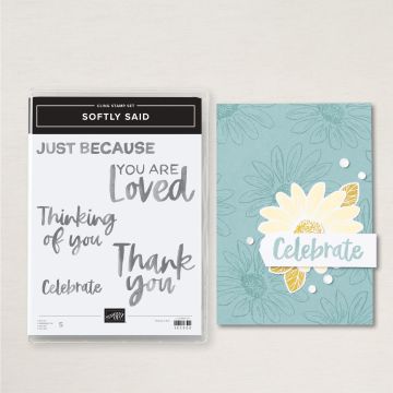 SOFTLY SAID CLING STAMP SET (ENGLISH)