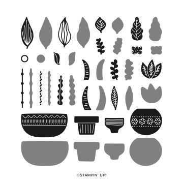 PLANTED PARADISE PHOTOPOLYMER STAMP SET